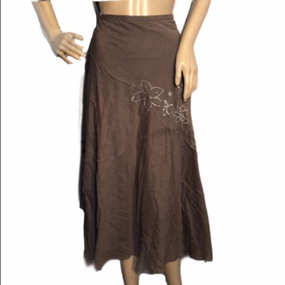 Somewhere Brand Clothing Long Boho Skirt Large - Picture 1 of 8